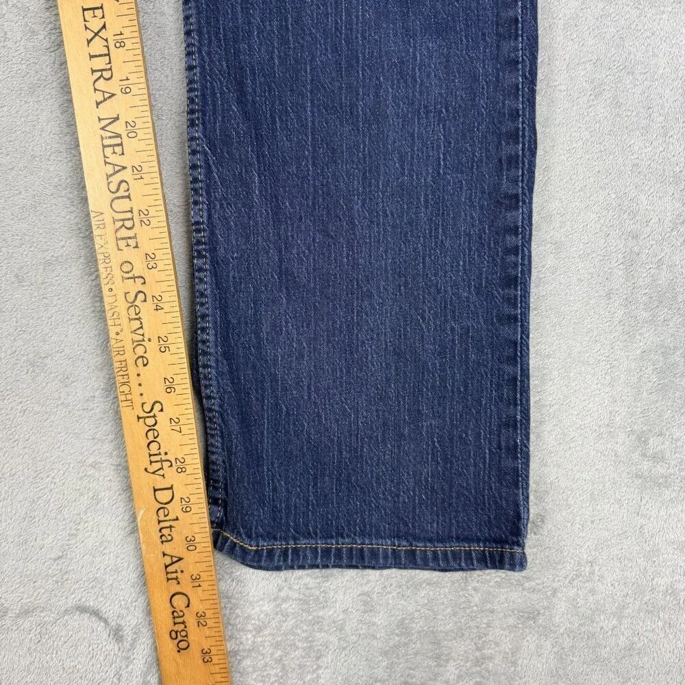 LEVIS 527 Boot Cut Denim Jeans Stretch Mens 38 Western Bootcut Blue Medium Wash
